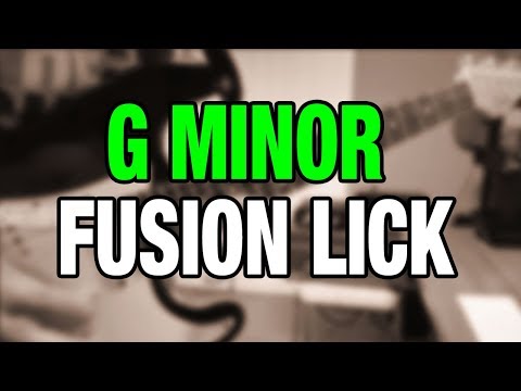 Fusion Lick with TAB - G minor
