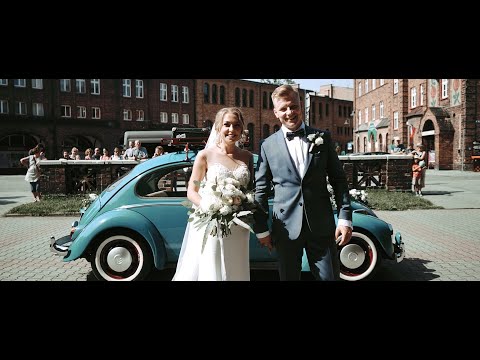 Ślub w magicznej dzielnicy Nikiszowiec z Agatą i Mateuszem, Dworek Pod Lipami Katowice | Lovely Film