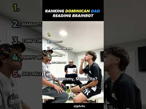 Ranking Dominican Dad Reading Brainrot Words PT. 10 #funny #ranking #dominican #comedy