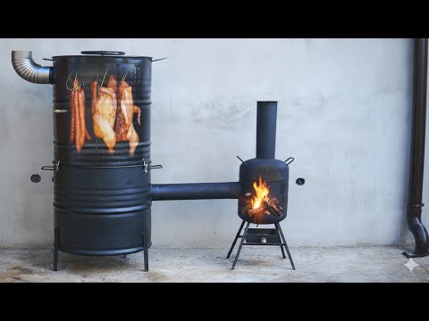 SMOKER Build from metal BARRELS