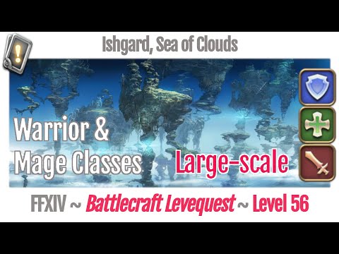 FFXIV Large-scale Battlecraft Leves Level 56 - Ishgard, Sea of Clouds - Heavensward