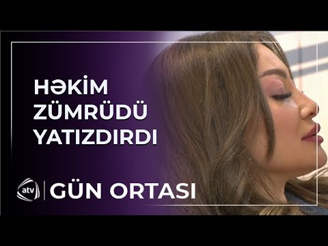 Aparıcı Zümrüd canlı efirdə yatdı