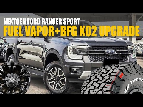 NextGen Ford Ranger Sport 4x4 AT Change Tire & Mags / BFGoodrich 265/65R18 & Fuel Vapor 18"