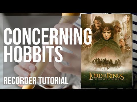How to play Concerning Hobbits (Lord of the Rings) by Howard Shore on Recorder (Tutorial)