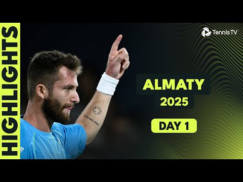 Moutet Faces Tomic; Marozsan & Diallo In Action | Almaty 2025 Highlights Day 1