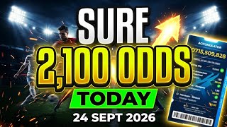 Football Predictions Today | FREE Betting Tips | 2,100 Odds 🔥 | Over 1.5 Goals.