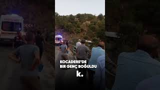 KOCADERE'DE BİR GENÇ BOĞULDU  #manisa  #sondakika