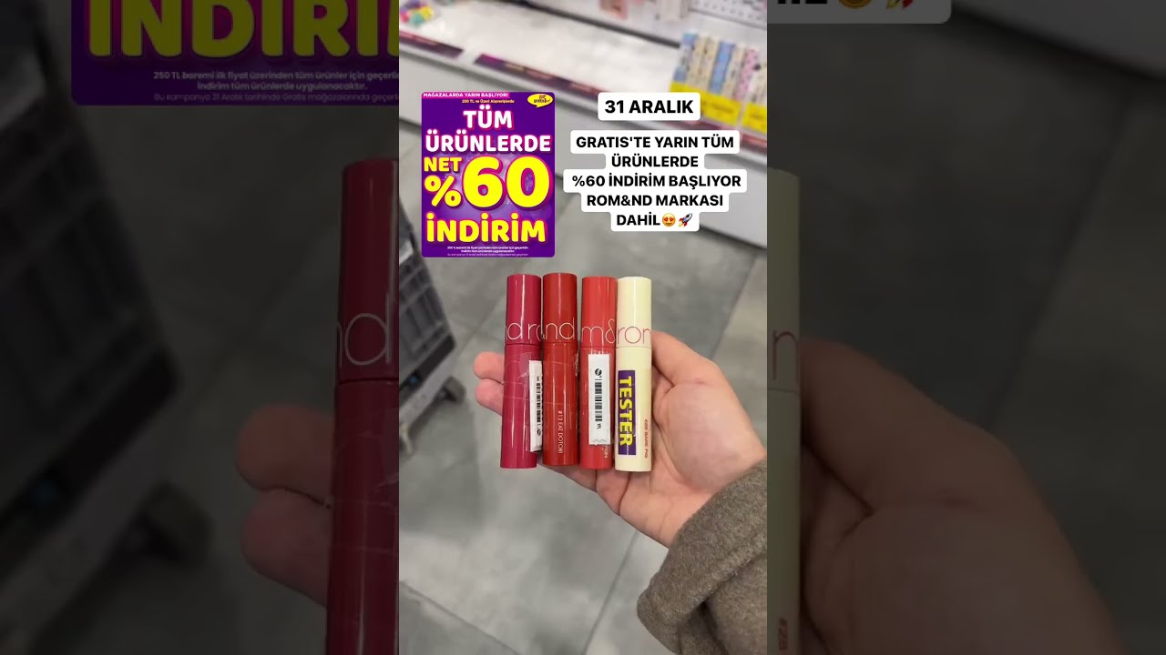 Gratis'te  tüm ürünlerde %60 indirim başladı - 31 Aralık