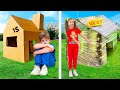 Eva and Friends build and decorate playhouses