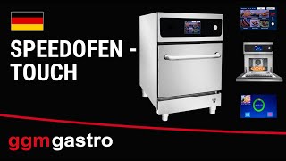 Speedofen - 3,5 kW - Edelstahl - inkl. Pizzablech, Korb, Antihaft-Blech | 80% schnelleres Garen