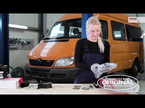 By and with Spicer®: Exchange the intermediate shaft bearing on the Sprinter