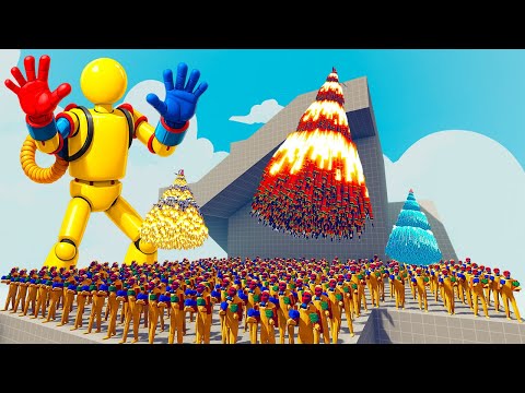 200x PLAYER (POPPY PLAYTIME) vs 4x EVERY GOD - Totally Accurate Battle Simulator TABS