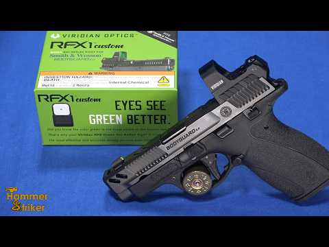 Green Dot Reflex Sight For S&W Bodyguard 2.0 - Veridian RFX1 Custom