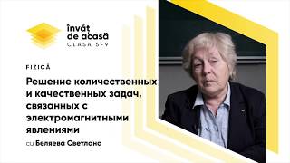 Решение задач, связанных с электромагнитными явлениями