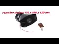 Výstražný systém 12V / 100W - siréna 4-tónová s diaľkovým ovládaním - Video Youtube