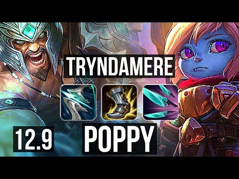 TRYNDA vs POPPY (TOP) (DEFEAT) | Quadra, 900+ games, 900K mastery, Dominating | EUW Diamond | 12.9