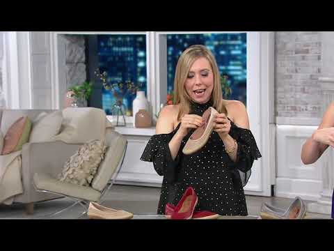 Clarks Perforated Leather Espadrilles - Danelly Adira on QVC