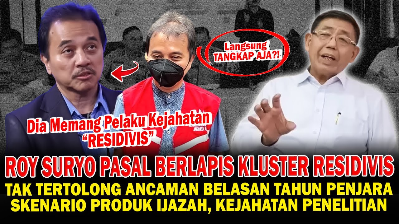 Roy Suryo Kena Pasal Berlapis Kluster Residivis, Ancaman Belasan Tahun Penjara! Thumbnail
