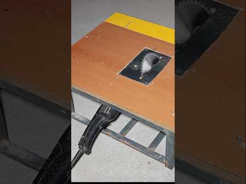 Table saw with angle grinder