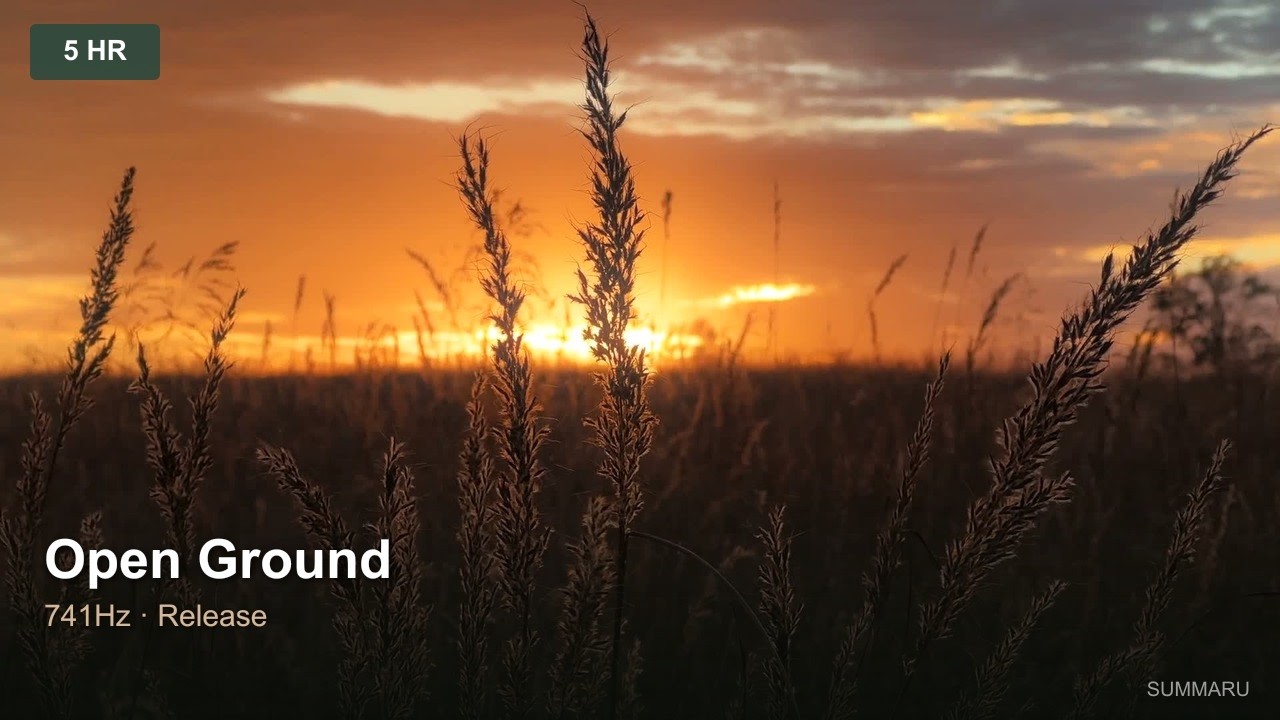 Open Ground | 5 Hour Letting Go Music | 741Hz Stress & Tension Release