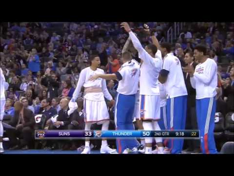 Anthony Morrow to Kevin Durant against Phoenix (12-14-14)