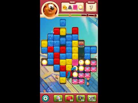 Toon Blast Level 7616 - NO BOOSTERS 🐻🐺🐱 | SKILLGAMING ✔️