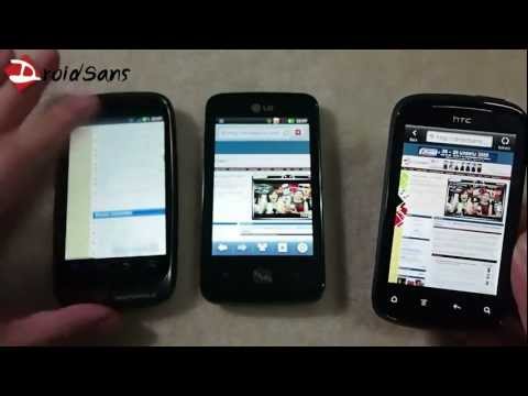 DroidSans Review : hTC Explorer , Motorola Fire XT , LG Optimus Hub (in Thai)