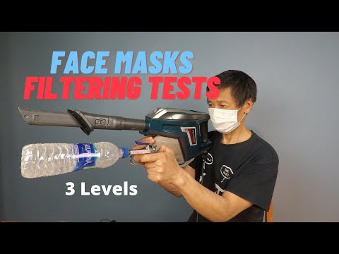 3 Levels of Particle Filtering Tests for Face Masks or Filters