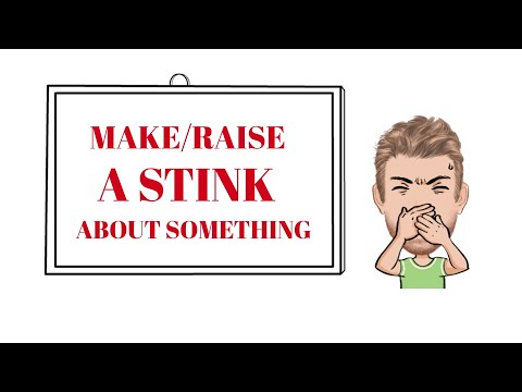 English Tutor Nick P Idioms (579) Make/ Raise a Stink About Something - Animated
