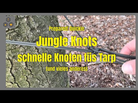 Jagdkampftipps der Bundeswehr: Die schnellste Art ein Tarp abzuspannen - Jungle Knots