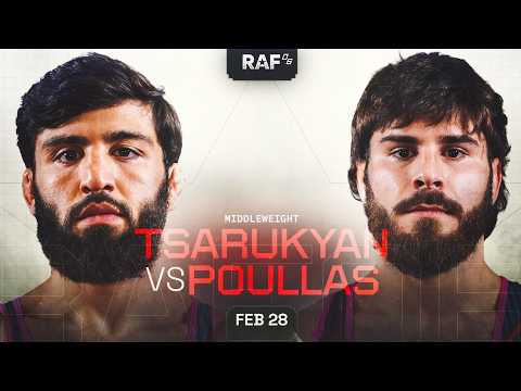 Arman Tsarukyan vs Georgio Poullas | Full Match & Post-Fight Brawl | RAF 6