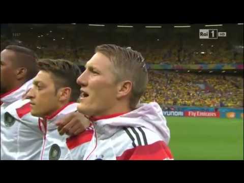 Germany National Anthem vs Brazil - FIFA World Cup 2014