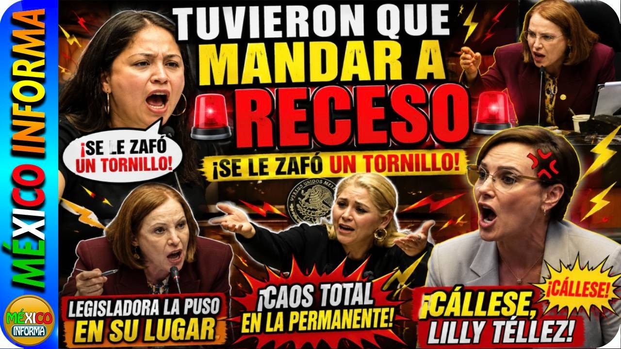 TODO SE DESCONTROLÓ. TUVIERON QUE MANDAR A RECESO. ASÍ CALLARON A LA TÉLLEZ. NO DEJABA DE GRIT4R.
