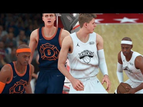 NBA 2K18 PS4 KNICKS MYGM - FREDDIE STAPLES & PORZINGIS ARE ALL-STARS!!!! (EP.46)