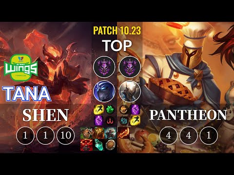 JAG TaNa Shen vs Pantheon Top - KR Patch 10.23