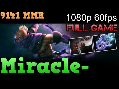 Miracle Anti Mage Top 1 World - 9141 MMR Dota 2