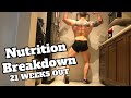 NUTRITION BREAKDOWN | My Macros at 21 Weeks Out