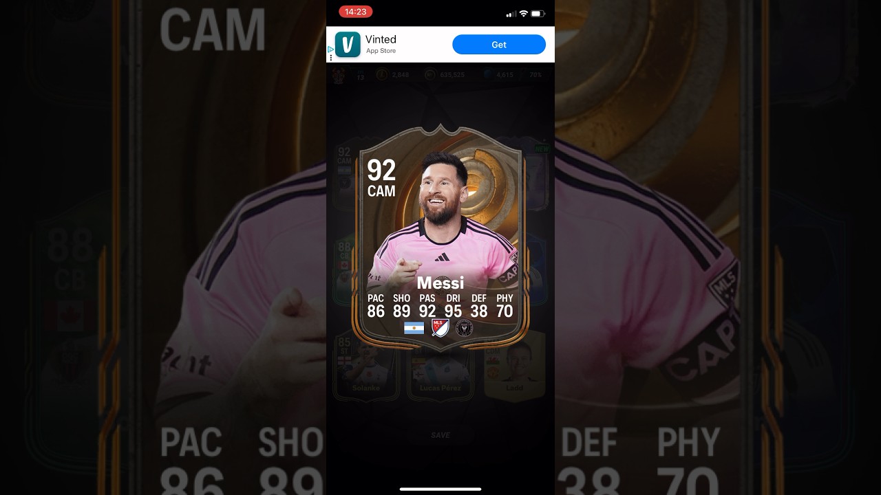 Packing Succession Lionel Messi (MADFUT 25)