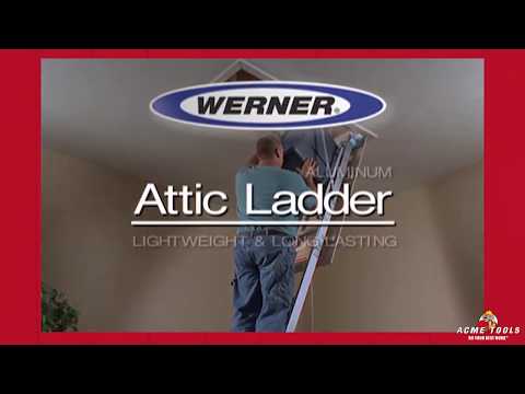 Werner Aluminum Attic Ladder Install