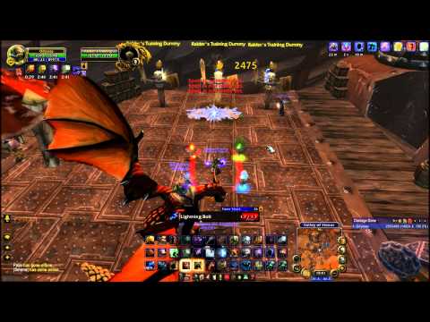World of Warcraft Elemental Shaman DPS test 4.0.6