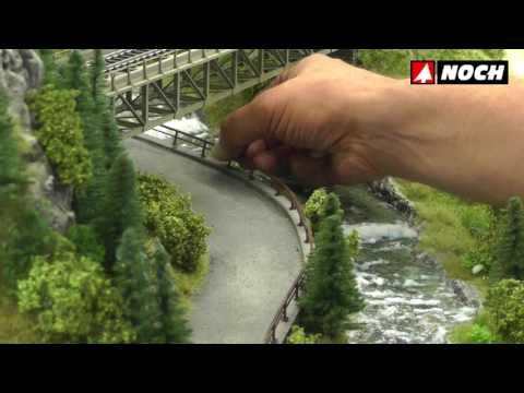 NOCH Bastel-Workshop Modell-Landschaftsbau Teil 21 von 24: Anbringen eines Eisengeländers