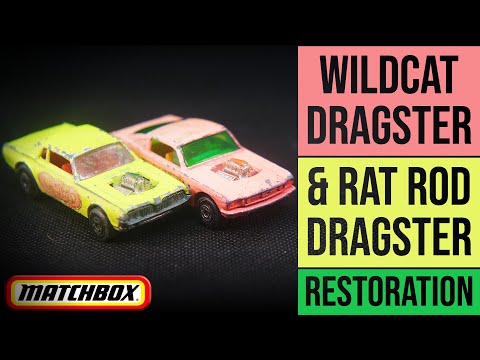 MATCHBOX Superfast restoration: 8F Wildcat Dragster & 62D Rat Rod Dragster