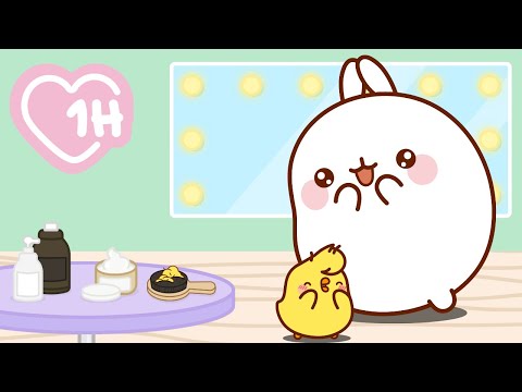New Look, New Hair for Piu Piu 😍💇‍♂️ Molang’s Funniest Hair Salon Moments