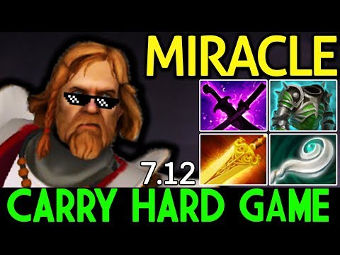 Miracle- Dota 2 [Omniknight] Hard Game & Carry Build