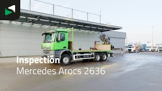 Camion plate-forme Mercedes-Benz Arocs 2636 6X4 HIAB 144 E-3 HIPRO Kran Crane Steelsuspension Big | Image 4 - Autoline