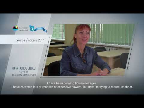 Video feedback of Yulia Holoveshko, graduate of the Ukraine-Norway project