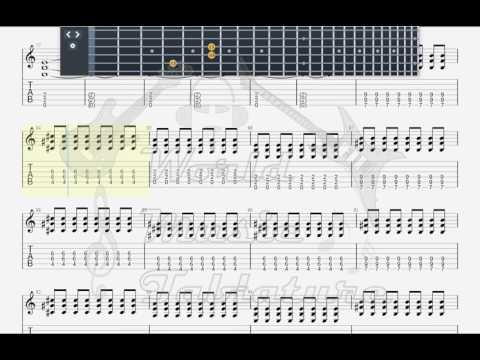 Tab - Down in the park, by,Foo Fighters