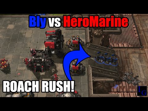 Bly (Zerg) vs HeroMarine (Terran) | SC2 Pro Match With Commentary Professional ZvT Starcraft 2 Game