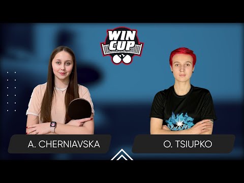 09:00 Alina Cherniavska - Oleksandra Tsiupko West 1 WIN CUP 25.04.2024 | TABLE TENNIS WINCUP