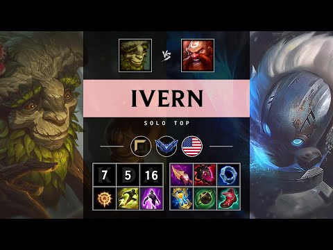 Ivern Top vs Gragas - NA Diamond Patch 25.07
